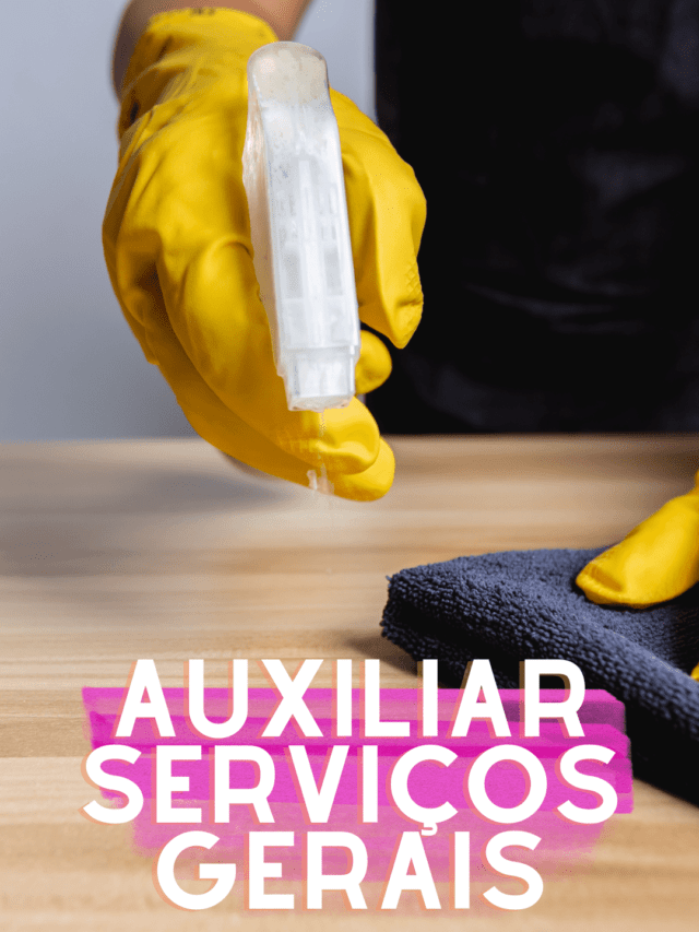 Auxiliar De Serviços Gerais – 1.300,00 a 1.800,00
