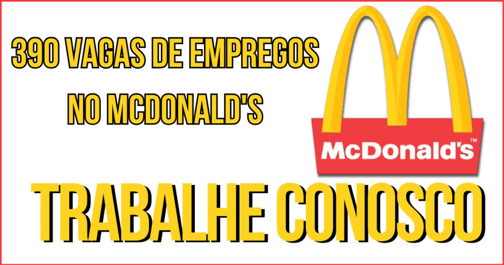 Empregos no mc donalds
